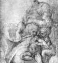 Michelangelo Madonna Child and St John