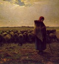 Shepherdess with Her Flock ATC