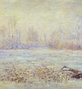 Claude Monet Hoarfrost, near Vetheuil