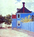 Claude Monet The Blue House in Zaandam