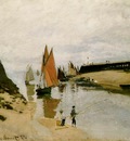 Monet Breakwater at Trouville, Low Tide
