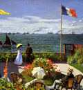 monet claude garden at sainte adresse sun