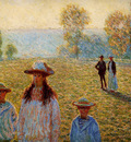 Monet Claude Landscape Giverny Sun