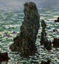 Monet Claude Rocks at Belle ile Sun