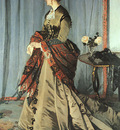 Monet Madame Gaudibert, 1868, oil on canvas, Musee dOrsay,