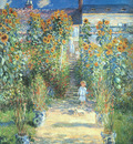 Monet The Artists Garden at Vetheuil, 1880, oil on canvas,