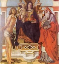 B Montagna La Vergine S Sebastiano e S Girolamo