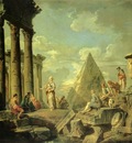 Pannini, Giovanni Sibyl and the Ruins of Rome end