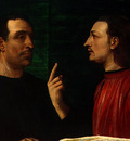 piombo,del cardinal bandinello sauli, his secretary, and t