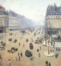 Pissarro Avenue de lOpera, Place du Theatre Francais  Misty