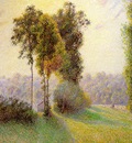 pissarro sunset at st  charles eragny