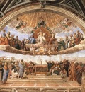 Raffaello Stanze Vaticane Disputation of the Holy Sacrament La Disputa