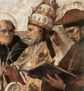 Raffaello Stanze Vaticane La Disputa detail [09]