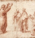 Raphael Study for St Paul Preaching in Athens