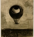 Redon Eye Balloon, 1878, Charcoal, 42 5x33 2 cm, The Museum