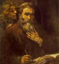 rembrandt evangelist matthew 1661 louvre bredius