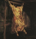 REMBRANDT THE SLAUGHTERED OX 1655 LOUVRE
