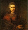 Rembrandt Man with a Magnifying Glass, 1668, Metropolitan m