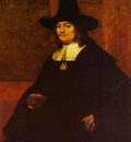 Rembrandt Portrait of a Man in a Tall Hat