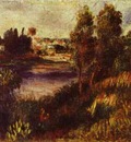 Pierre Auguste Renoir Landscape at Vetheuil