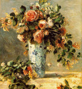 Pierre Auguste Renoir Roses et jasmin dans un vase de Del