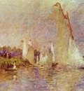Pierre Auguste Renoir Sailboats at Argenteuil