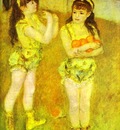 Pierre Auguste Renoir Two Little Circus Girls