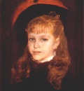 renoir girl with a pink feather