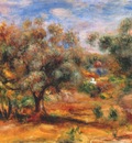 renoir landscape near cagnes 1909