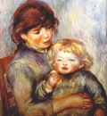 renoir maternity child with a biscuit