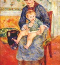 renoir mother and child