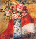 renoir roses in a vase c1876
