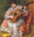 renoir woman playing the guitar 1896