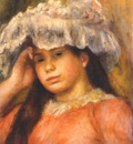 renoir young girl in a hat c1892