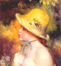 renoir young girl in a straw hat