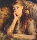 renoir young woman seated la pensee c1878
