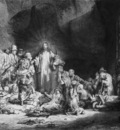 Rijn van Rembrandt Honderd gulden prent Sun