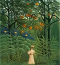 Rousseau,H  Woman Walking in an Exotic Forest Femme se prom