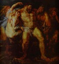 Peter Paul Rubens Hercules Drunk, Being Led Away By a Nymph and a Satyr