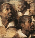 Rubens Four Studies of the Head of a Negro