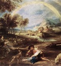 rubens landscape with a rainbow 1632