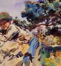 Sargent John Singer Boy on a Rock