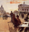 Sargent John Singer Cafe on the Riva degli Schiavoni