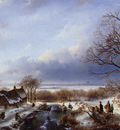 schelfhout andreas winter landscape sun