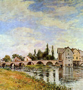 Sisley Alfred Bridge of Moret Sun