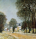 Sisley Alfred Louveciennes in the snow Sun
