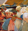 Sorolla y Bastida Joaquuin Fisher women at the beach Sun