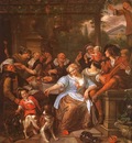 Steen Merry Company on a Terrace, oil on canvas, Metropolita