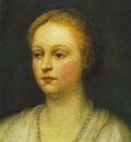 Tintoretto Portrait of a woman, 38x33 3 cm, Museum of Fine A