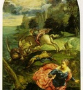 tintoretto st george and the dragon, ca 1555 58, 157 5 x